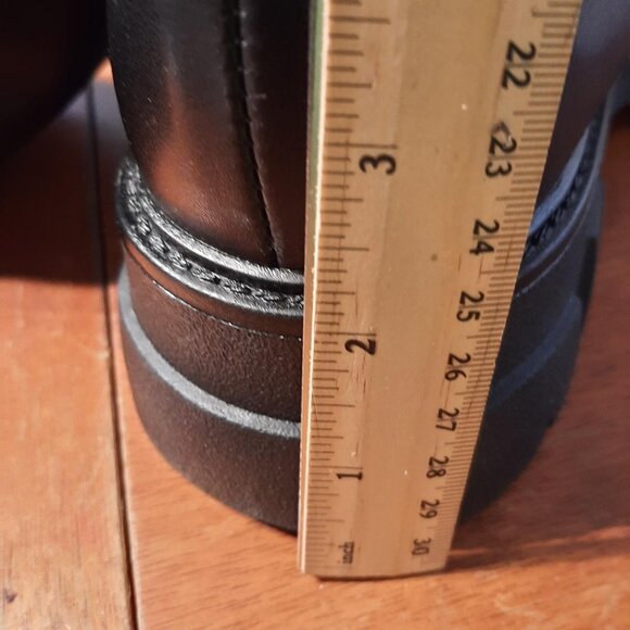 NEW! WMN CouieCuies Platform Over Knee High Lug Sole Stretch Boot Blk SzUS14/46 - Picture 7 of 8